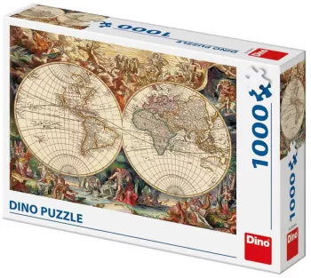Puzzle Harta lumii 1000 piese - DINO TOYS 