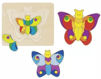 Puzzle stratificat fluturele 
