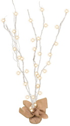 Ramuri de iluminat acasa - 40 buc LED - 120 cm ramuri - culoare alba - sincronizare repetata - interior 