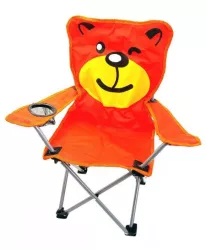 Scaun pliabil gradina camping pescuit pentru copii model urs max 60 kg 35x35x55  cm   