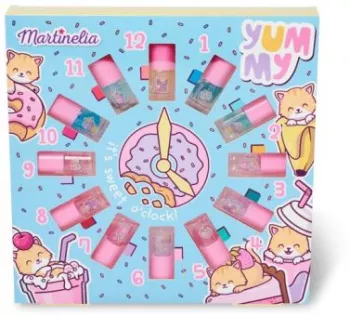 Set 12 lacuri de unghii pentru copii Yummy Clock Martinelia 30602 