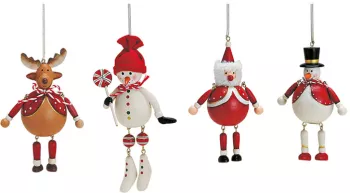 Set 4 ornamente brad om de zapada ren si Mosul 