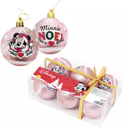 Set 6 Globuri brad Craciun Minnie Mouse 