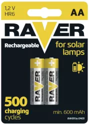 Set acumulatori Ni-MH Mignon AA R6 1.2V 600mAh pentru lampi solare Raver Emos 