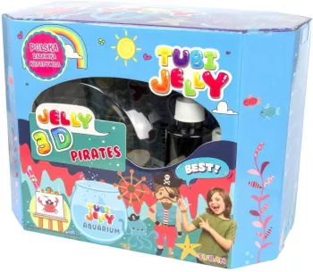 Set Tubi Jelly cu 8 culori si un acvariu mare - Pirati Tuban TU3332