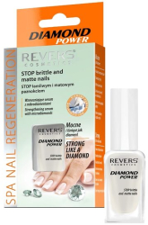 Top coat pentru lac de unghii Diamond Power Revers ser pentru intarire cu micro diamante 10ml 