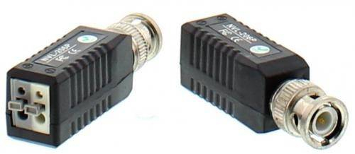 Video balun HD prin UTP/FTP BNC - 2 pini terminali cu clip pentru cablu Well 