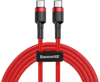 Cablu date Baseus Durable Nylon USB-C -USB-C 2.0 60W 3A 1m Rosu 
