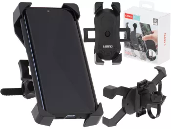 Suport Telefon cu 4 brate montaj pe Motocicleta sau Bicicleta culoare Neagra