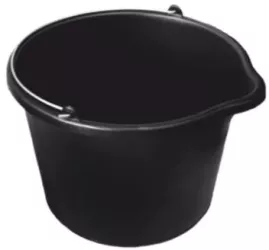 Galeata pentru constructii cu cioc maner metalic neagra 16  L Richmann