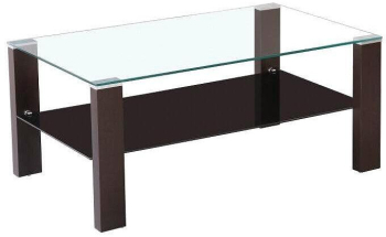 Masuta de cafea Jago cu sticla 100 cm wenge Sani 