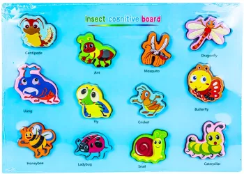 Puzzle din lemn incastru Insecte 