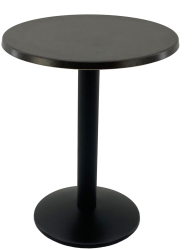 Masa bistro de exterior/interior rotunda D60xh74cm Raki New Wenge blat werzalit si baza metalica neagra 