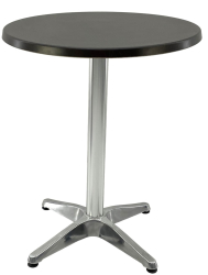 Masa bistro exterior interior rotunda D60xh74cm Raki New Wenge blat werzalit si baza aluminiu 