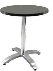 Masa bistro exterior interior rotunda D60xh74cm Raki New Wenge blat werzalit si picior aluminiu 