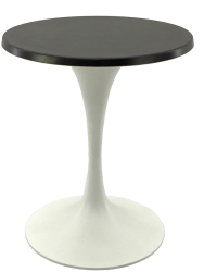 Masa bistro exterior/interior rotunda D60xh74cm Raki New Wenge blat werzalit si baza metalica alba 