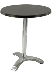 Masa bistro exterior/interior rotunda D60xh74cm Raki New Wenge blat werzalit si picior aluminiu 