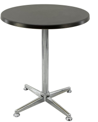 Masa bistro exterior/interior rotunda D60xh74cm Raki New Wenge blat werzalit si picior metalic cromat 