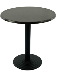 Masa bistro exterior/interior rotunda D60xh74cm Raki New Wenge blat werzalit si picior metalic negru