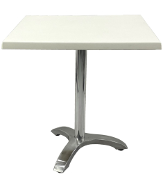 Masa bistro patrata 70x70xh74cm Raki Uni Art blat werzalit si picior aluminiu 