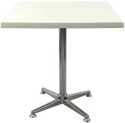 Masa bistro patrata 70x70xh74cm Raki Uni Art blat werzalit si picior metalic cromat 
