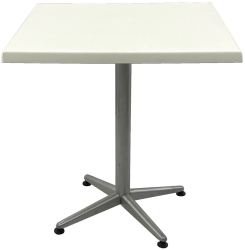 Masa bistro patrata 70x70xh74cm Raki Uni Art blat werzalit si picior metalic gri 