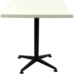 Masa bistro patrata 70x70xh74cm Raki Uni Art blat werzalit si picior negru metalic 