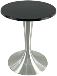 Masa bistro rotunda D60xh74cm Raki Black blat werzalit si baza aluminiu 
