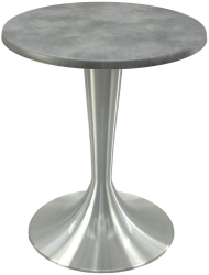 Masa bistro rotunda D60xh74cm Raki Copperfield blat werzalit si baza aluminiu 
