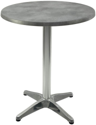 Masa bistro rotunda D60xh74cm Raki Copperfield blat werzalit si baza din aluminiu 