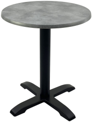 Masa bistro rotunda D60xh74cm Raki Copperfield blat werzalit si baza metalica 