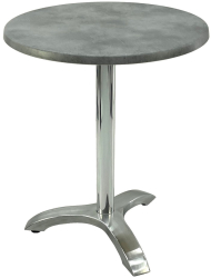 Masa bistro rotunda D60xh74cm Raki Copperfield blat werzalit si picior aluminiu 