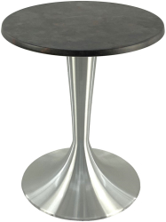 Masa bistro rotunda D60xh74cm Raki Metalic Oxid blat werzalit si baza aluminiu 