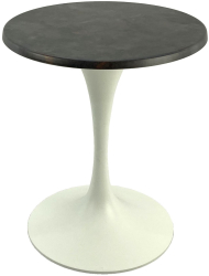 Masa bistro rotunda D60xh74cm Raki Metalic Oxid blat werzalit si baza metalica alba 