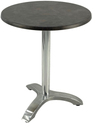 Masa bistro rotunda D60xh74cm Raki Metalic Oxid blat werzalit si picior aluminiu 