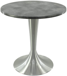 Masa bistro rotunda D70xh74cm Raki Copperfield blat werzalit si baza aluminiu 