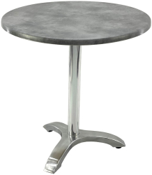 Masa bistro rotunda D70xh74cm Raki Copperfield blat werzalit si picior aluminiu 