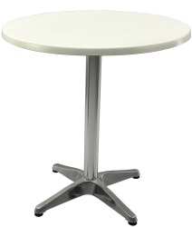 Masa bistro rotunda D70xh74cm Raki Uni Art blat werzalit si baza din aluminiu 