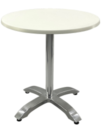 Masa bistro rotunda D70xh74cm Raki Uni Art blat werzalit si picior din aluminiu 