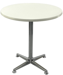 Masa bistro rotunda D70xh74cm Raki Uni Art blat werzalit si picior metalic cromat 