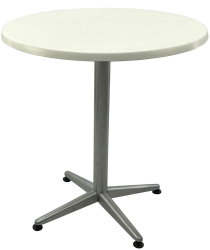 Masa bistro rotunda D70xh74cm Raki Uni Art blat werzalit si picior metalic gri 