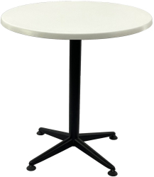 Masa bistro rotunda D70xh74cm Raki Uni Art blat werzalit si picior negru metalic 