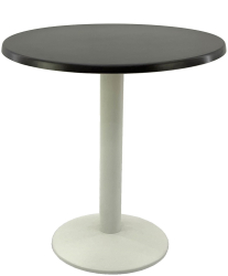 Masa cafenea exterior interior rotunda D70xh74cm Raki New Wenge blat werzalit si baza metalica alba 
