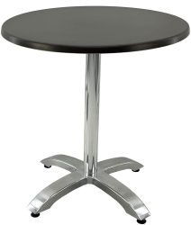 Masa cafenea exterior interior rotunda D70xh74cm Raki New Wenge blat werzalit si picior aluminiu 