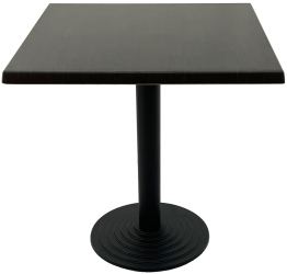 Masa cafenea exterior/interior patrata 70x70xh74cm Raki New Wenge blat werzalit si picior metalic negru 