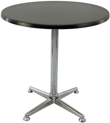 Masa cafenea exterior/interior rotunda D70xh74cm Raki New Wenge blat werzalit si picior metalic cromat