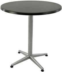 Masa cafenea exterior/interior rotunda D70xh74cm Raki New Wenge blat werzalit si picior metalic gri 