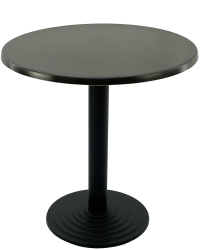 Masa cafenea exterior/interior rotunda D70xh74cm Raki New Wenge blat werzalit si picior metalic negru 