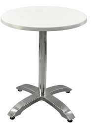 Masa cafenea rotunda D60xh74cm Raki Uni Art blat werzalit si picior aluminiu 