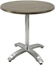 Masa cafenea rotunda D70xh74cm Raki Dark Seagrass blat werzalit si picior aluminiu 
